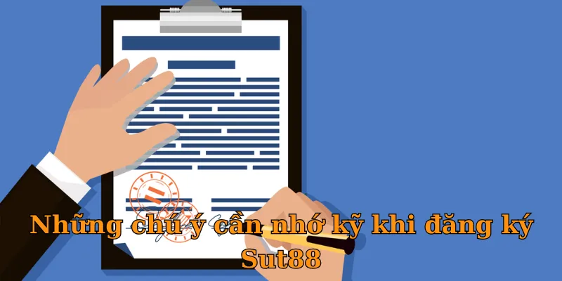 Những chú ý cần nhớ kỹ khi đăng ký Sut88